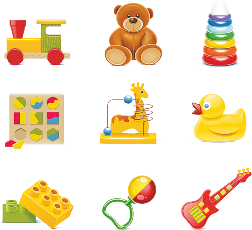 Игрушки - Kids Toys Clip Art (500x457), Png Download