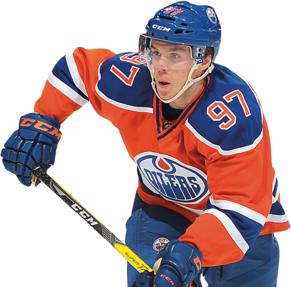 Connor Mcdavid Fathead - Png Hockey Player (600x600), Png Download
