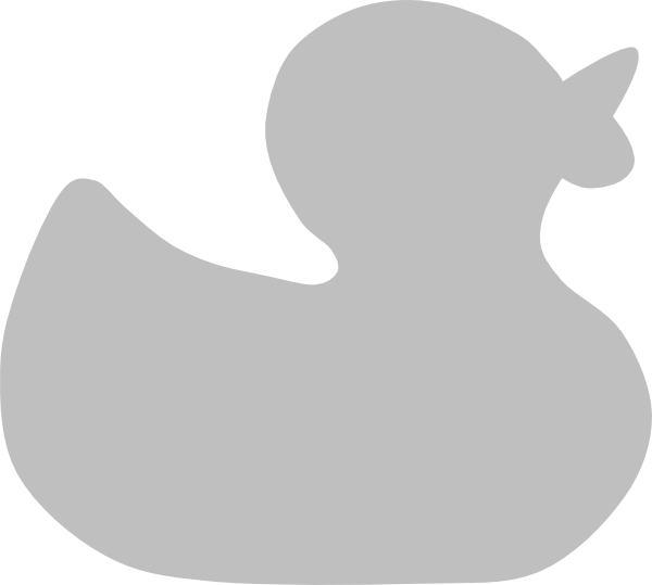 How To Set Use Rubber Duckie Grey Icon Png (600x539), Png Download