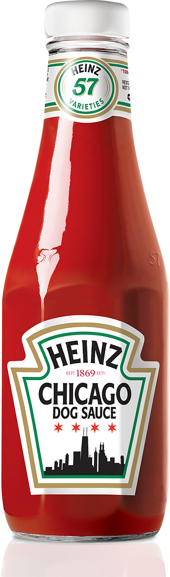 Heinz Develops Chicago Dog Sauce For The City That - Heinz Ketchup (346x1172), Png Download