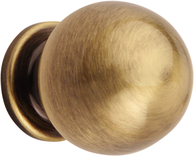 Ball Antique Brass Cabinet/drawers Wardrobe Kitchen - Antique Brass Cupboard Knobs (500x550), Png Download