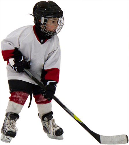 Youth - Kid Hockey (447x500), Png Download