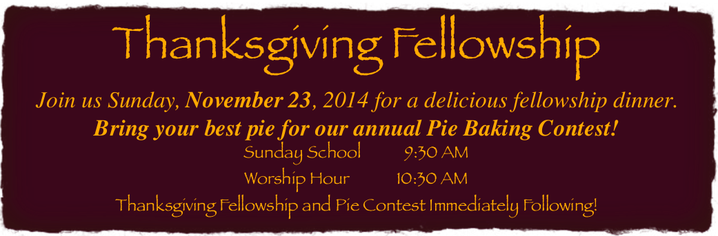 Thanksgiving Fellowship Banner - Doing His Time: Meditations And Prayers For Men And (1041x343), Png Download