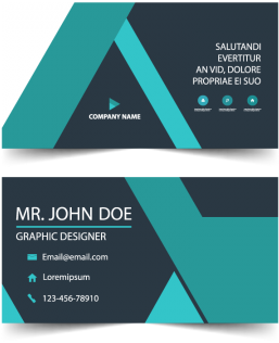 Blue Corporate Business Card, Business, Card, Template - Portable Network Graphics (360x360), Png Download