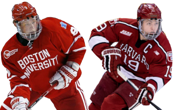 Global Hockey Players, Jimmy Vesey And Jack Eichel - Jimmy Vesey (581x367), Png Download