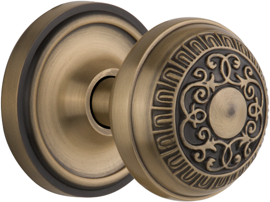 Egg & Dart Features A Delicate Floral Design And A - Nostalgic Warehouse Victorian Single Dummy Door Knob (1000x1490), Png Download