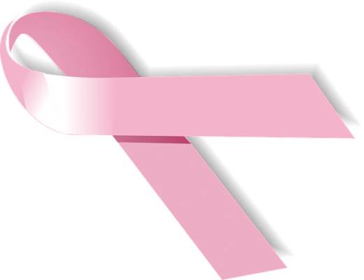 Lazo Rosa Png Transparente - Cancer De Mama Moño Png (521x400), Png Download