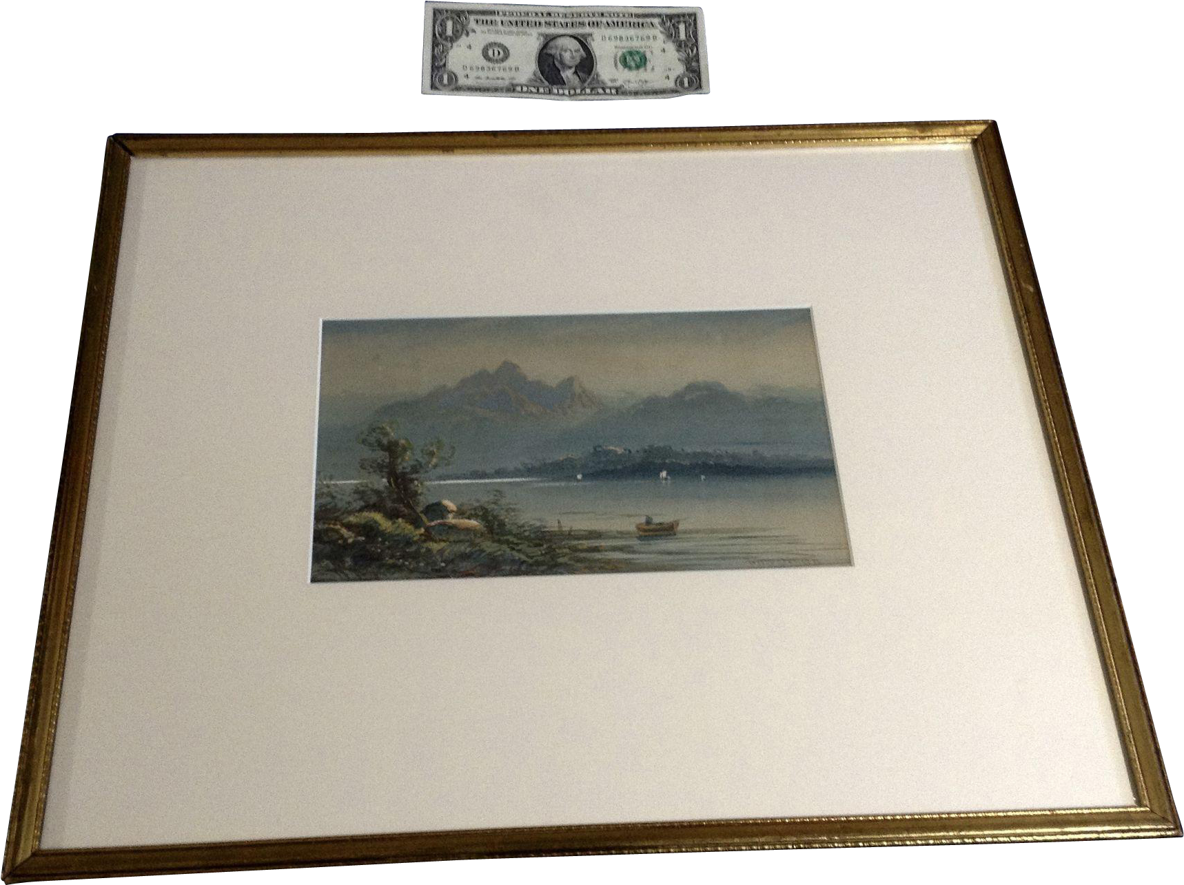 Thomas Mortimer Watercolor Painting Row Boat On Como - Lake Como (1717x1717), Png Download
