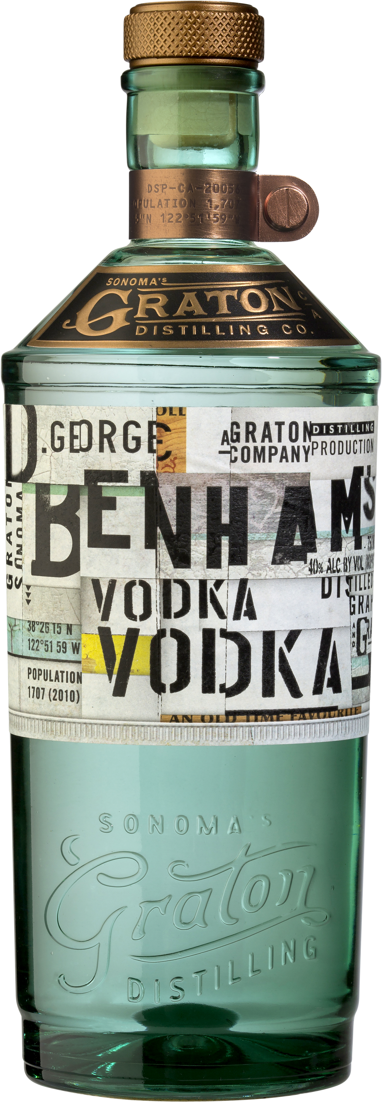 George Benham's Vodka Vodka - George Benham Vodka (1402x3829), Png Download