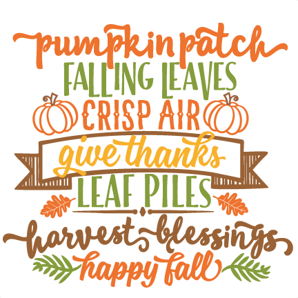 Autumn Word Art Svg Scrapbook Cut File Cute Clipart - Fall Word Art Svg (432x432), Png Download