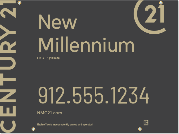 Century 21® Hanging Sign Panels-18x24ho Des1b - Printing (800x800), Png Download