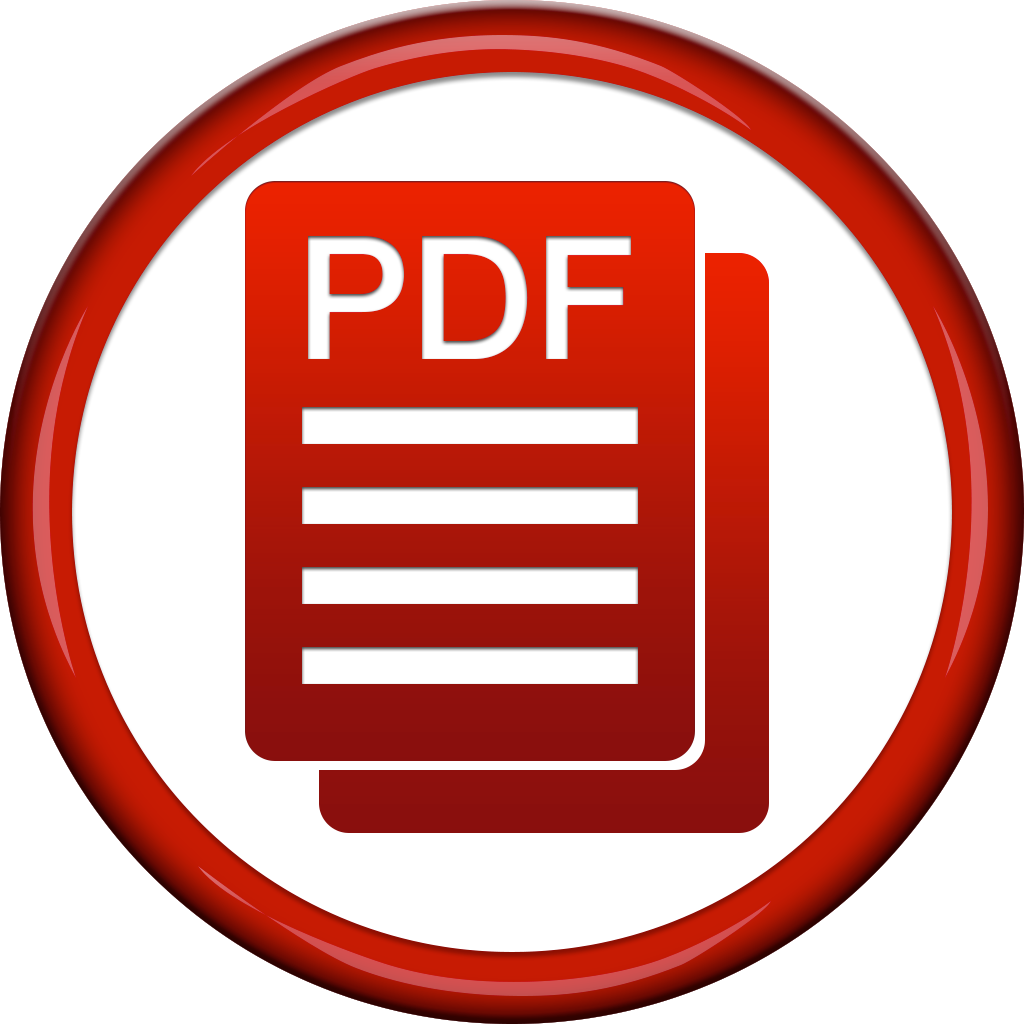 Free Icons Png - Pdf Button Icon Png (1024x1024), Png Download
