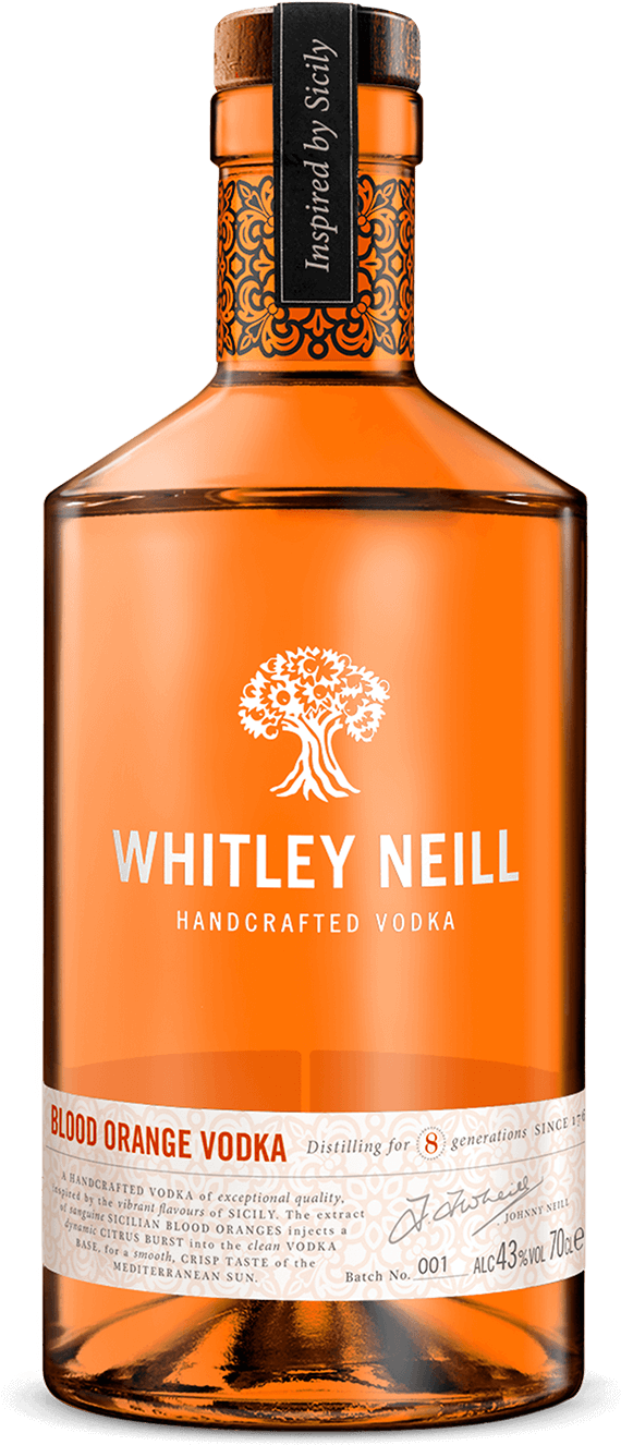 Blood Orange Vodka - Whitley Neill Blood Orange Vodka (800x1482), Png Download