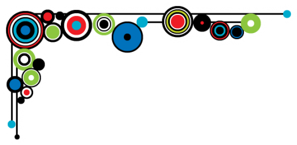 Corner Border Colour Png (600x294), Png Download