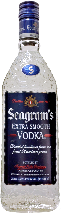 Seagram's Vodka - Seagrams Black Gin (450x800), Png Download