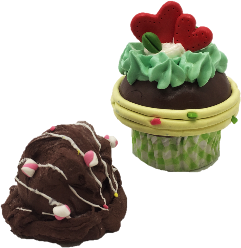 Taiwan 7 Colors Eco Friendly Craft Fake Whipped Cream - Cupcake (1083x908), Png Download