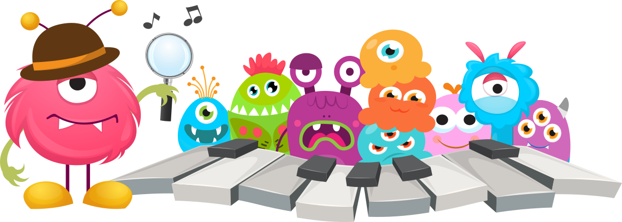 The Monsters Have Locked All The Music Theory Games - Cartoon (1224x437), Png Download