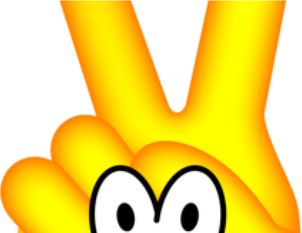 Peace Sign Clipart Peace Emoji - Cartoon (640x480), Png Download