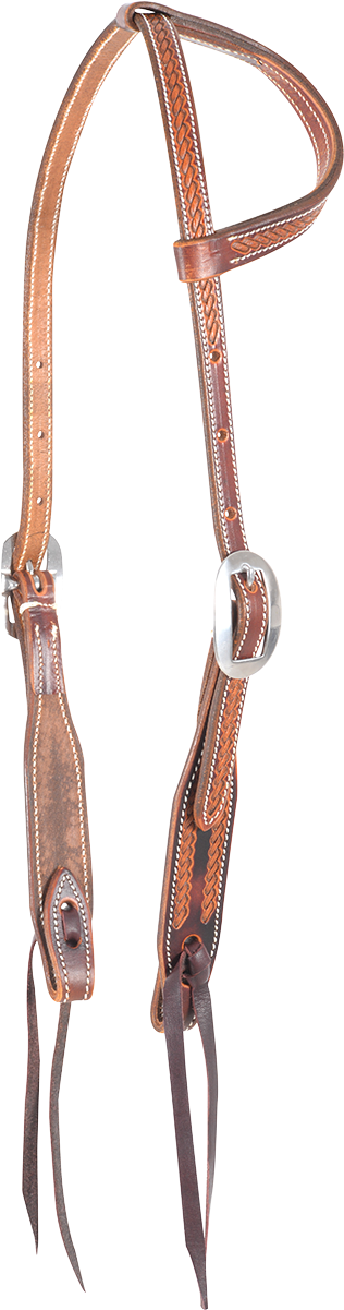 Martin Saddlery Rope Border Slip Ear Headstall - Longbow (1200x1200), Png Download