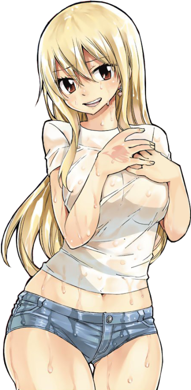 Similarities Between Ft And Sns' Protagonists - Lucy Heartfilia In Jeans (416x810), Png Download