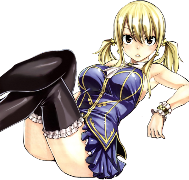 Lucy Heartfilia Ecchi Manga (600x622), Png Download