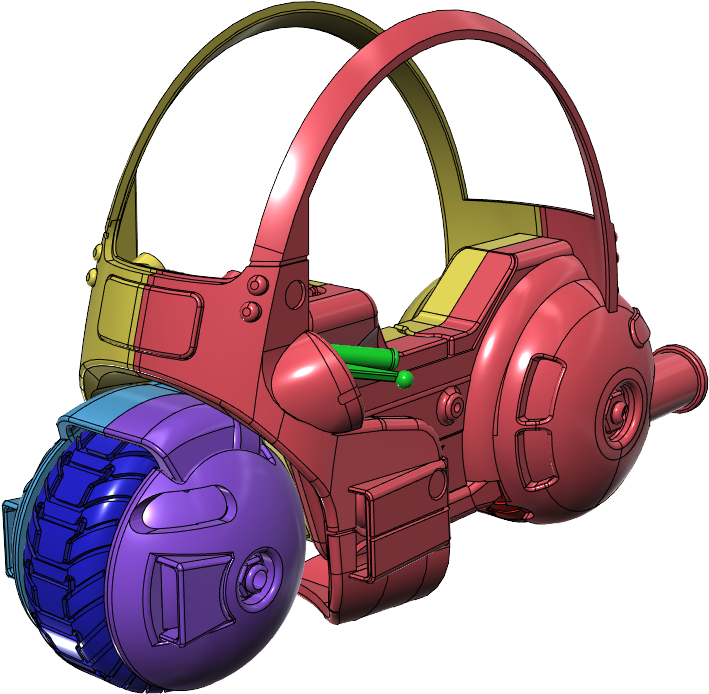 Bulma's Bike - Illustration (1912x1018), Png Download