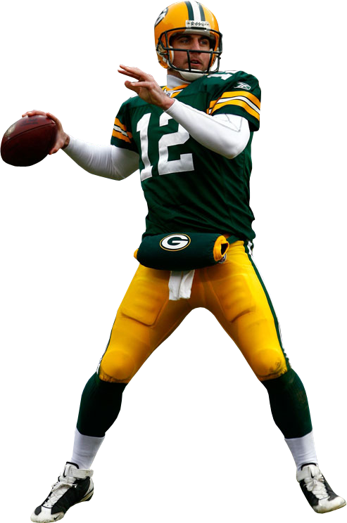 Aaron Rodgers Photo - Sprint Football (493x744), Png Download