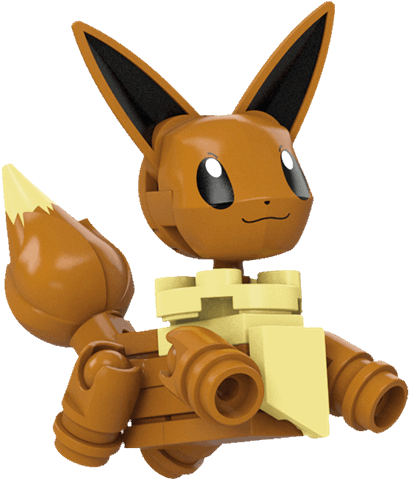 Eevee Pokeball Mega Construx Figure - Mega Construx Pokemon Eevee (600x600), Png Download