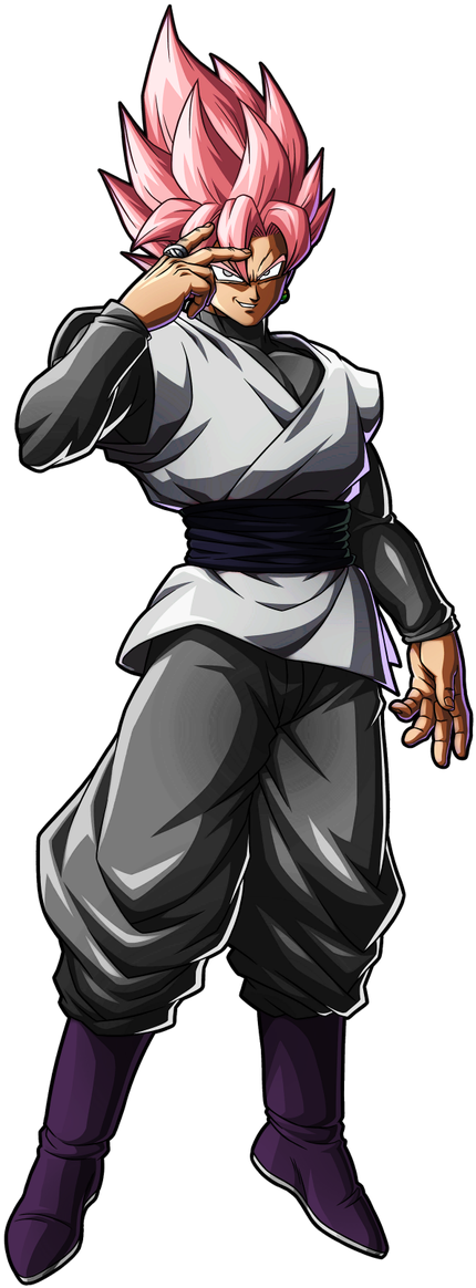 Nate @gohanoxg - Goku Black Color 11 Fighterz (497x1200), Png Download