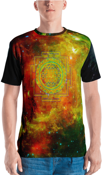 Rainbow Star Lord Yantra - Led T Shirt (600x600), Png Download