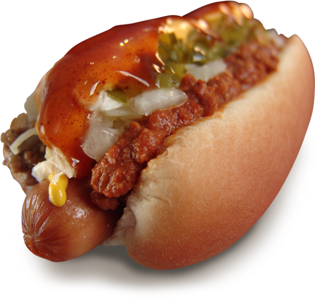 Download 420 Calories Chili Dog Full Size PNG Image PNGkit