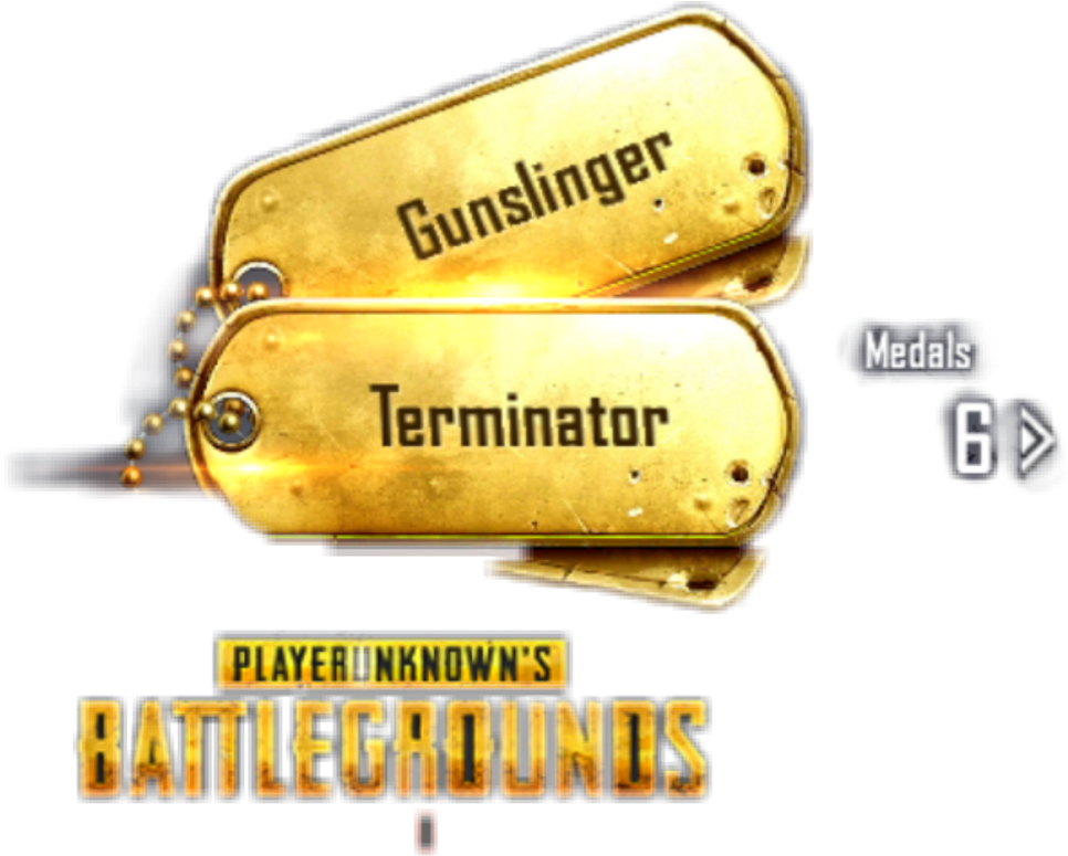 #gunslinger #terminator #badge #medal #pubg #players (1024x774), Png Download