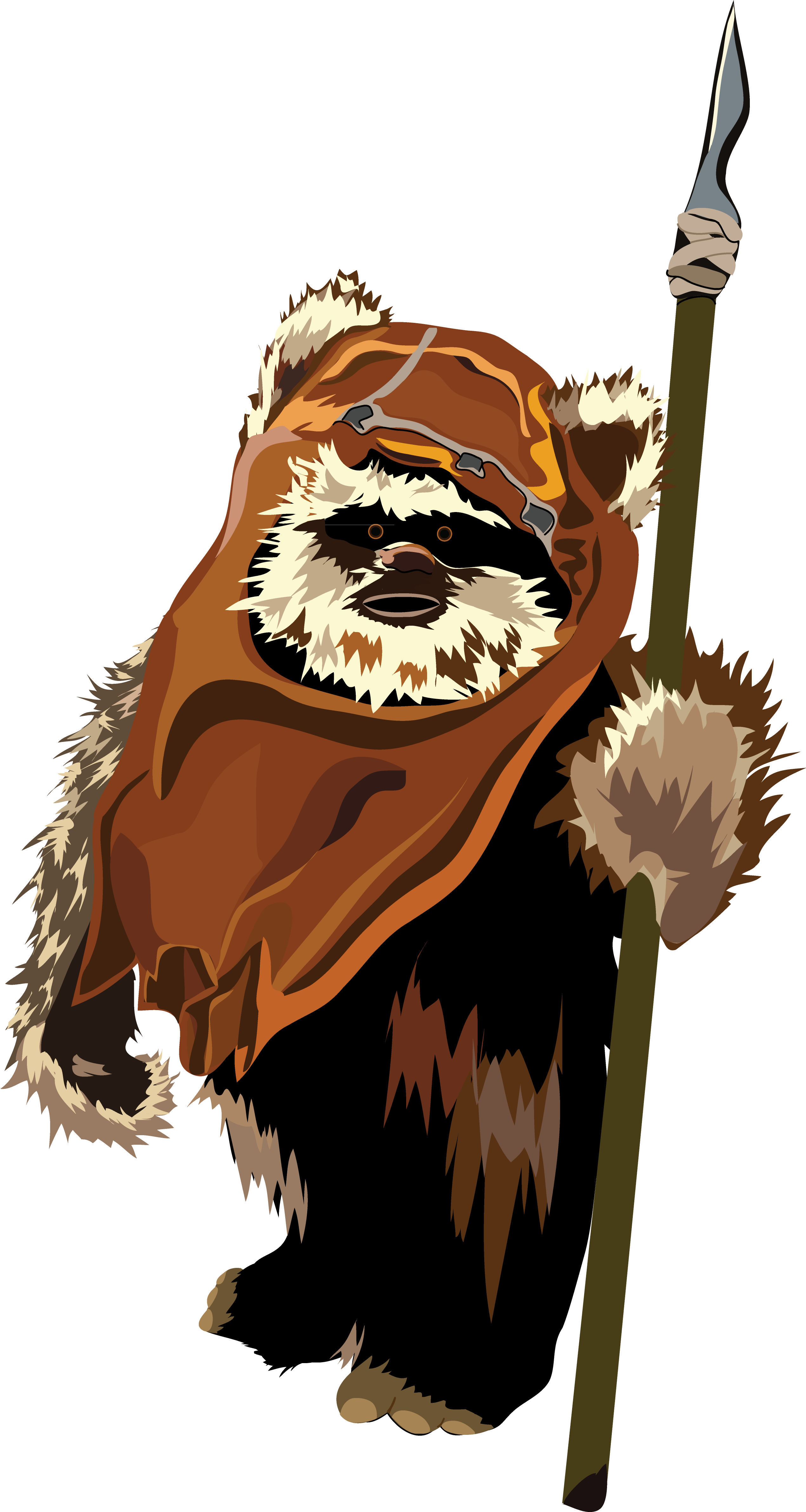 Download Ewok Cartoon Bear Illustration Full Size PNG Image PNGkit