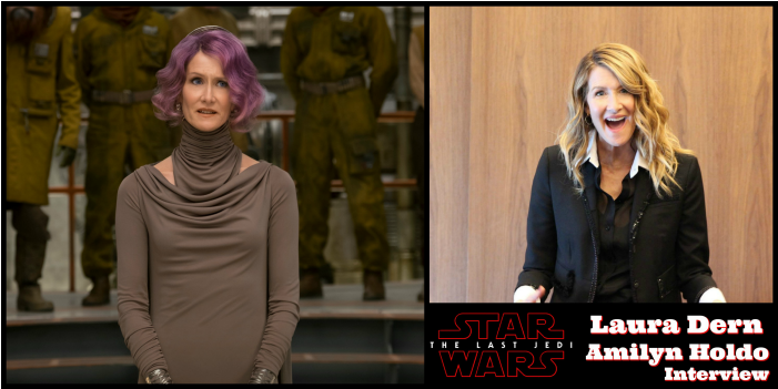 Laura Dern In The Last Jedi - Laura Dern Star Wars The Last Jedi (1100x550), Png Download