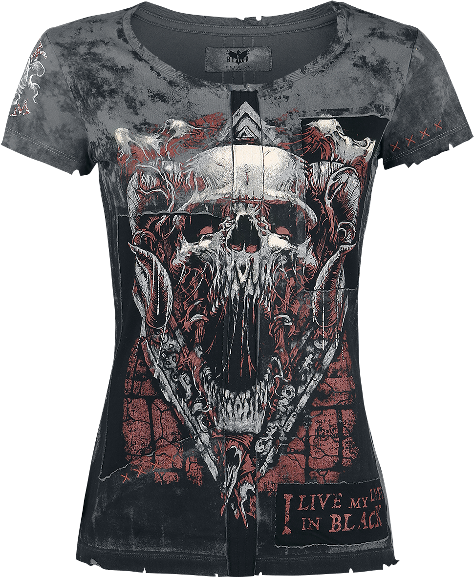 Black Premium By Emp Hades Black T-shirt 347789 Myhazok - Fashion Design (991x1200), Png Download