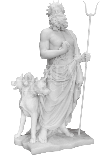 Statue Of Roman God Pluto (652x652), Png Download