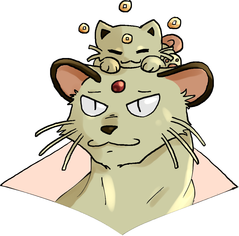 One But I Love Meowth/persian And My Persian Especially - Cartoon (969x956), Png Download