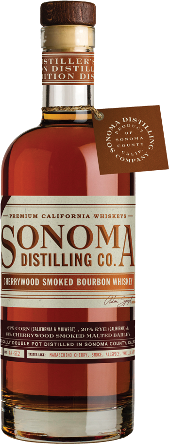 Cherrywood Smoked Bourbon Whiskey - Sonoma Distilling Bourbon (1024x1024), Png Download