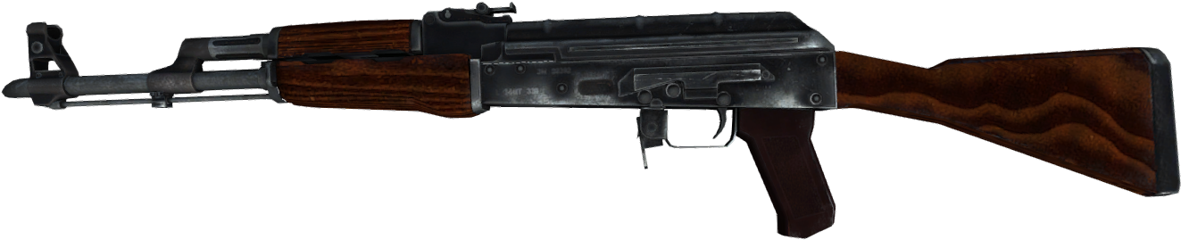 Ak 47 Csgo Png - Ak 47 No Mag (1342x284), Png Download