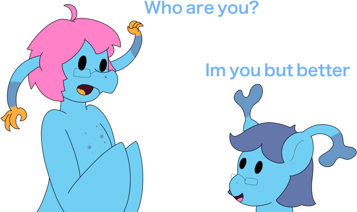 Crossover, Glasses, Meme, Oc, Oc - Cartoon (1280x761), Png Download