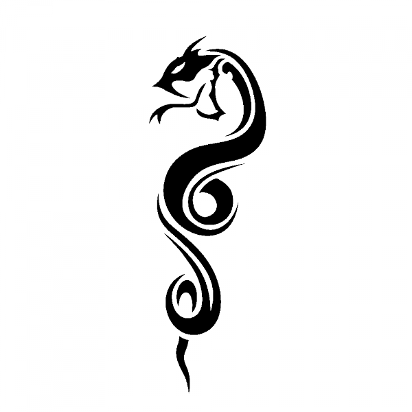 Royalty Free Stickers Serpent Tribal Exercises Pinterest - Tribal Snake (600x600), Png Download