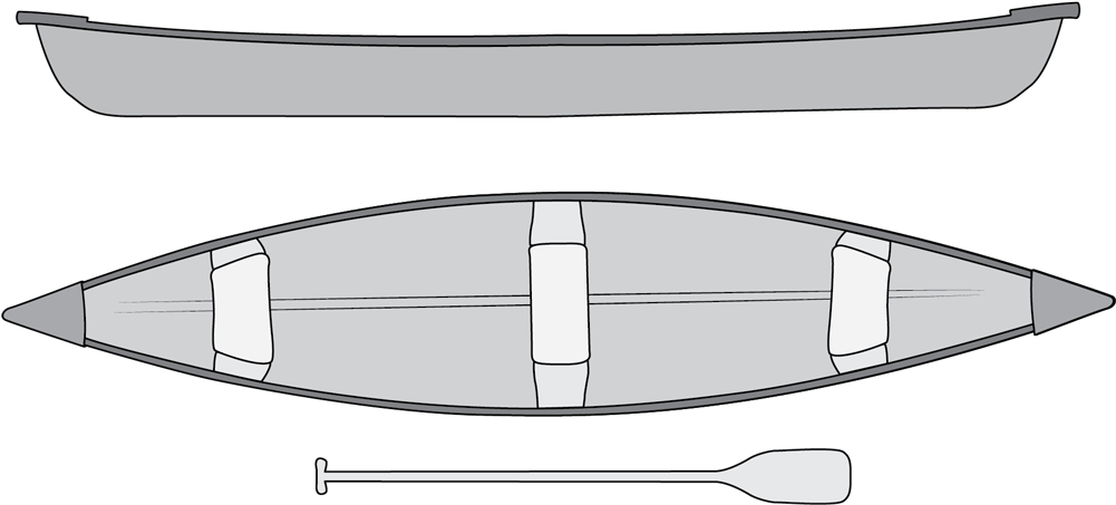 Canoe Fishing Boat - Canoe (1000x563), Png Download