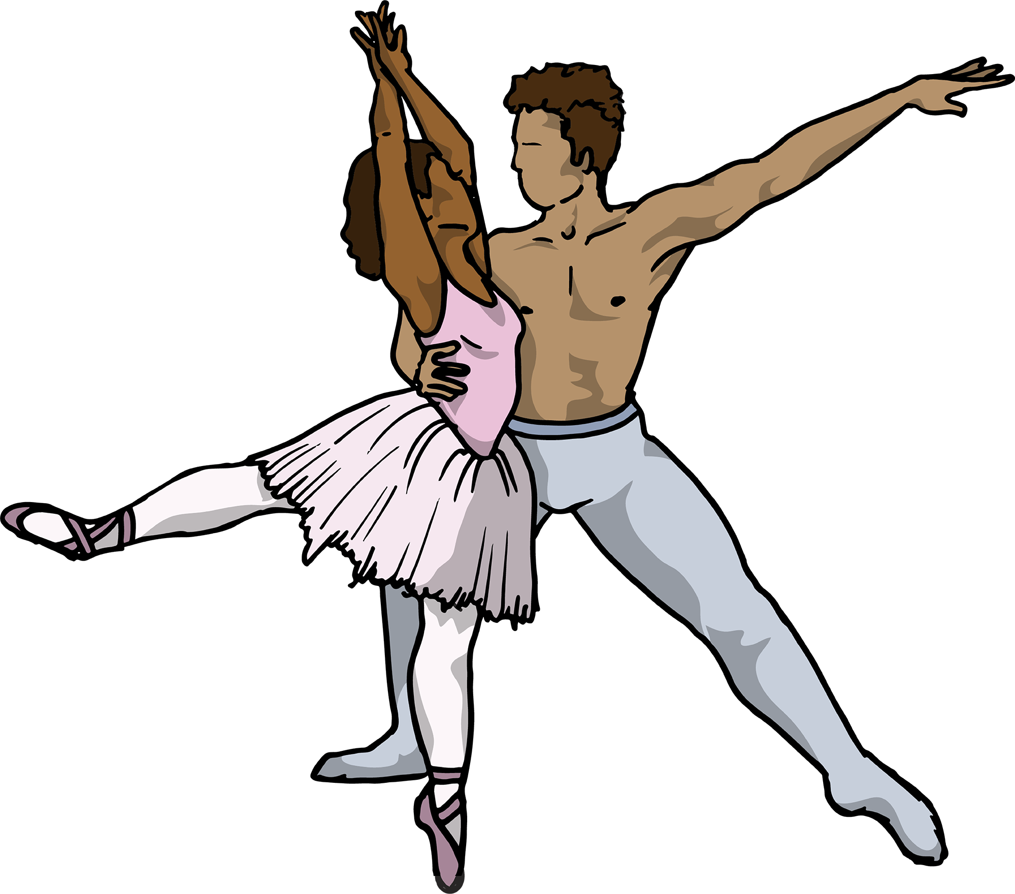Partnering The Old And New - Ballet Dancer (1999x1761), Png Download