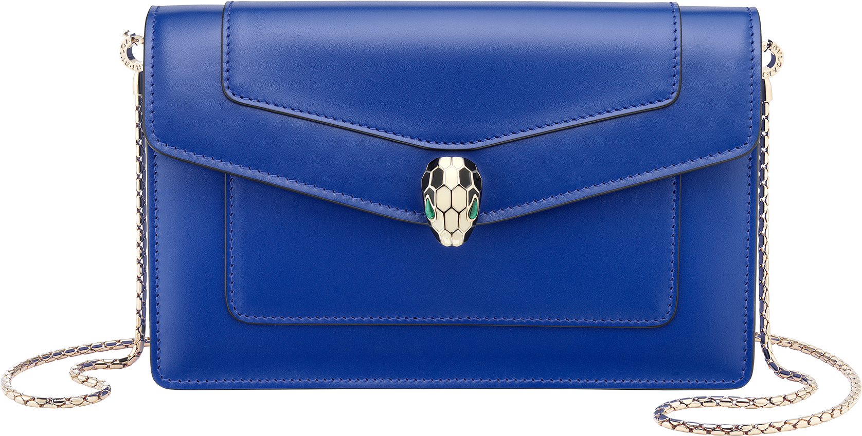 Serpenti Forever Chain Pouch Chain Pouch Calf Leather - Bulgari (1800x1405), Png Download