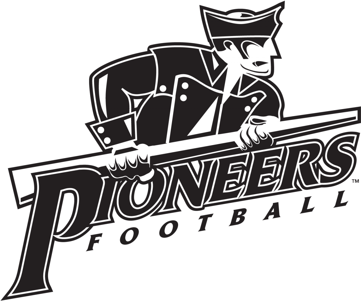 This Is An Example Of The One-color Primary Logo And - Pioneer Mascot Black And White (1200x1002), Png Download