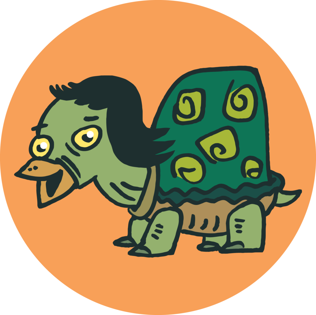 Mullet Turtle Comics Steve Steiner - Turtle With A Mullet (1024x1021), Png Download