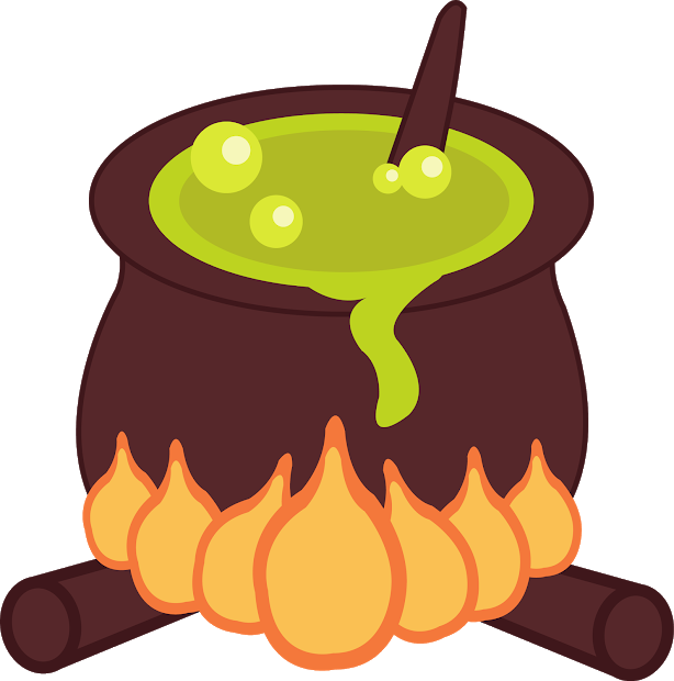 Halloween Cauldron Clip Art - Clip Art (614x620), Png Download