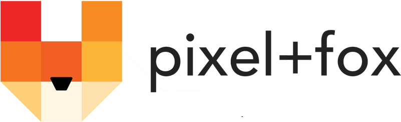 Pixel And Fox Logo - Graphic Design (800x412), Png Download
