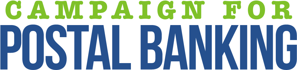 Support Postal Banking - Electric Blue (1050x309), Png Download
