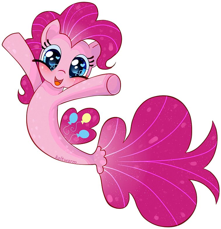 Merpony Pinkie Pie - Cartoon (800x800), Png Download